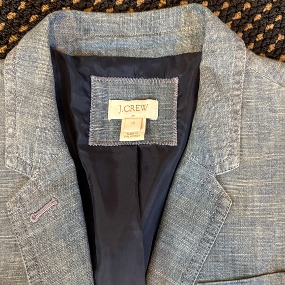 J. Crew Chambray Blazer - Picture 2 of 5